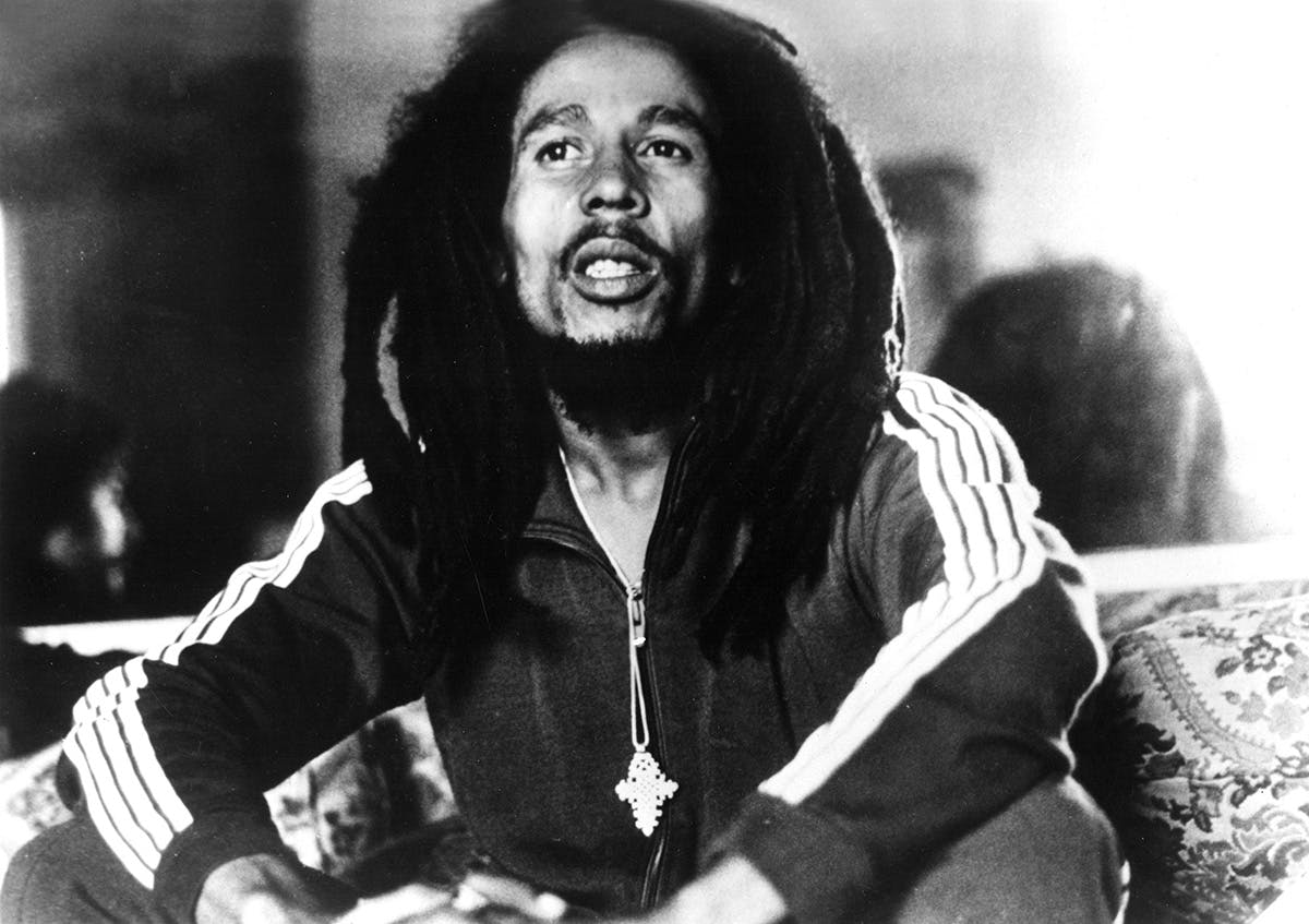 bob marley wearing adidas